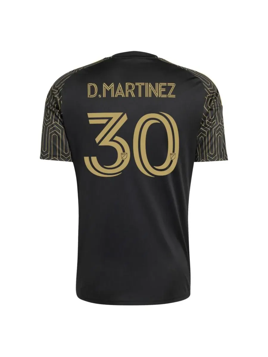 Футболка с коротким рукавом David Martínez LAFC 2026 Primary Kit Replica Jersey adidas — изображение 3 из 3, черный