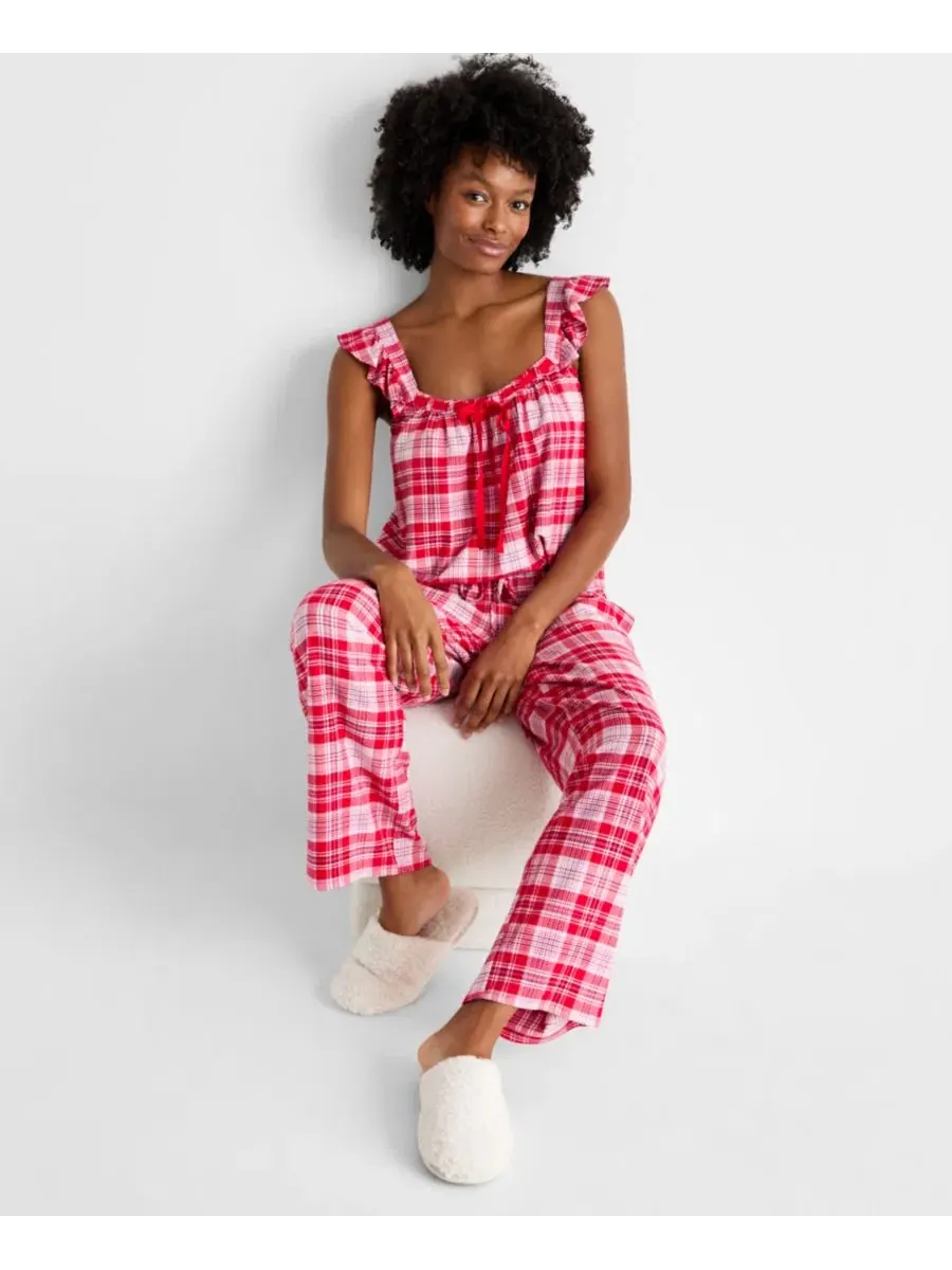 Комплект пижамы с длинным рукавом State of Day Wendy Plaid — изображение 2 из 6