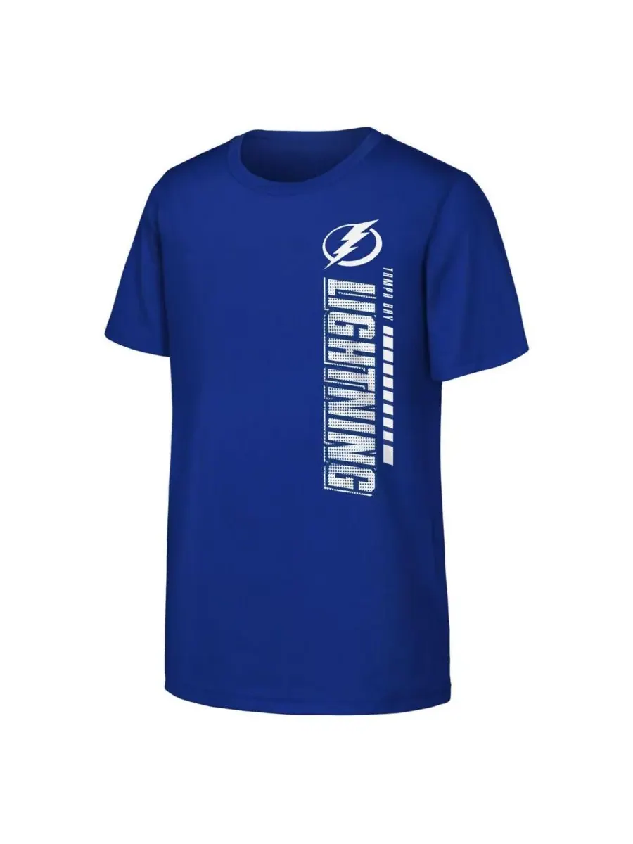 Outerstuff Футболка Big Boys and Girls Blue Tampa Bay Lightning Atmosphere — изображение 3 из 3, синий
