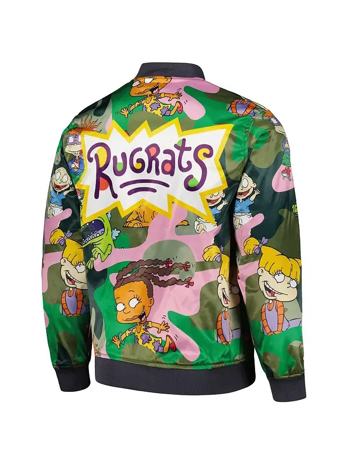 Мужская камуфляжная куртка на молнии с принтом Rugrats из сатина Freeze Max — изображение 3 из 3