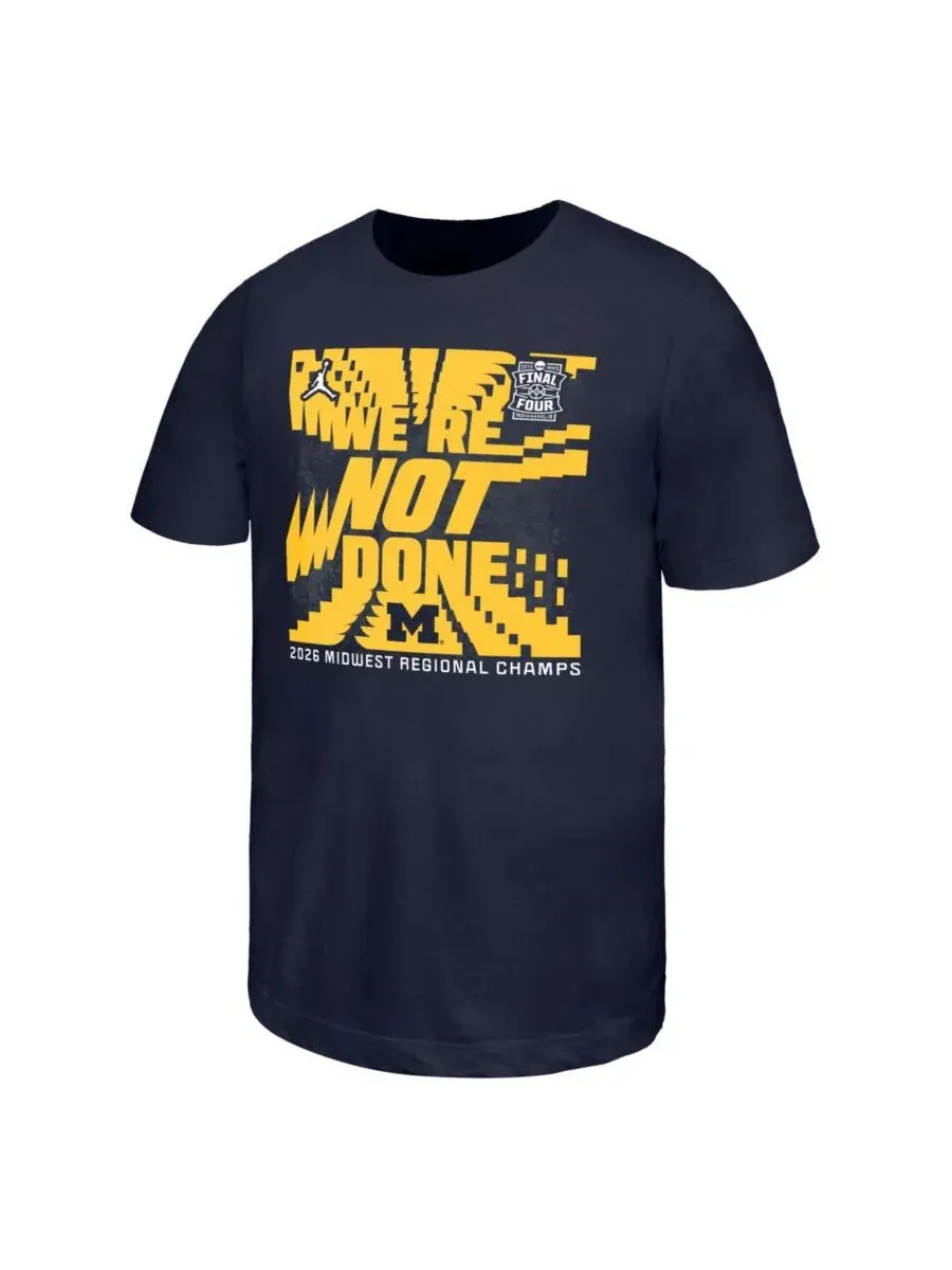 Футболка с длинным рукавом с принтом Michigan Wolverines Final Four Nike
