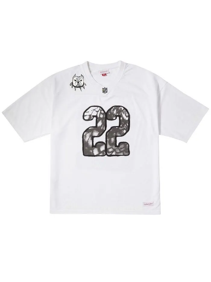 Мужское белое джерси НФЛ Por La Cultura x CHITO Limited Edition Mitchell & Ness