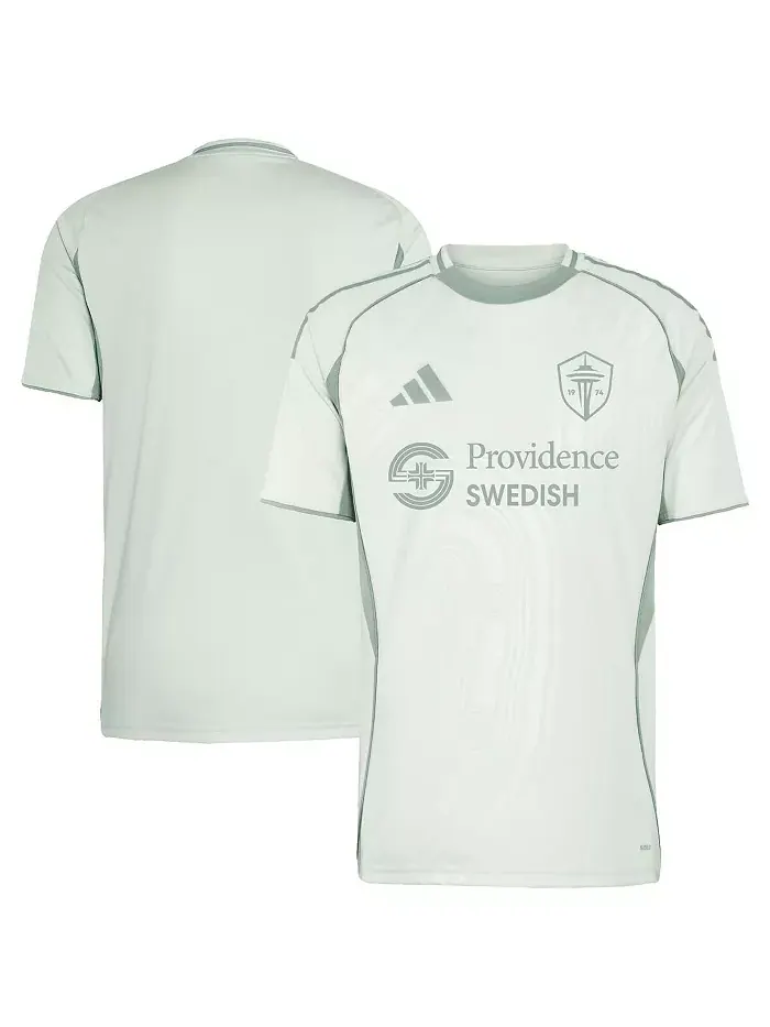 Мужская светло-зеленая предматчевая футболка Seattle Sounders FC 2025 One Planet adidas