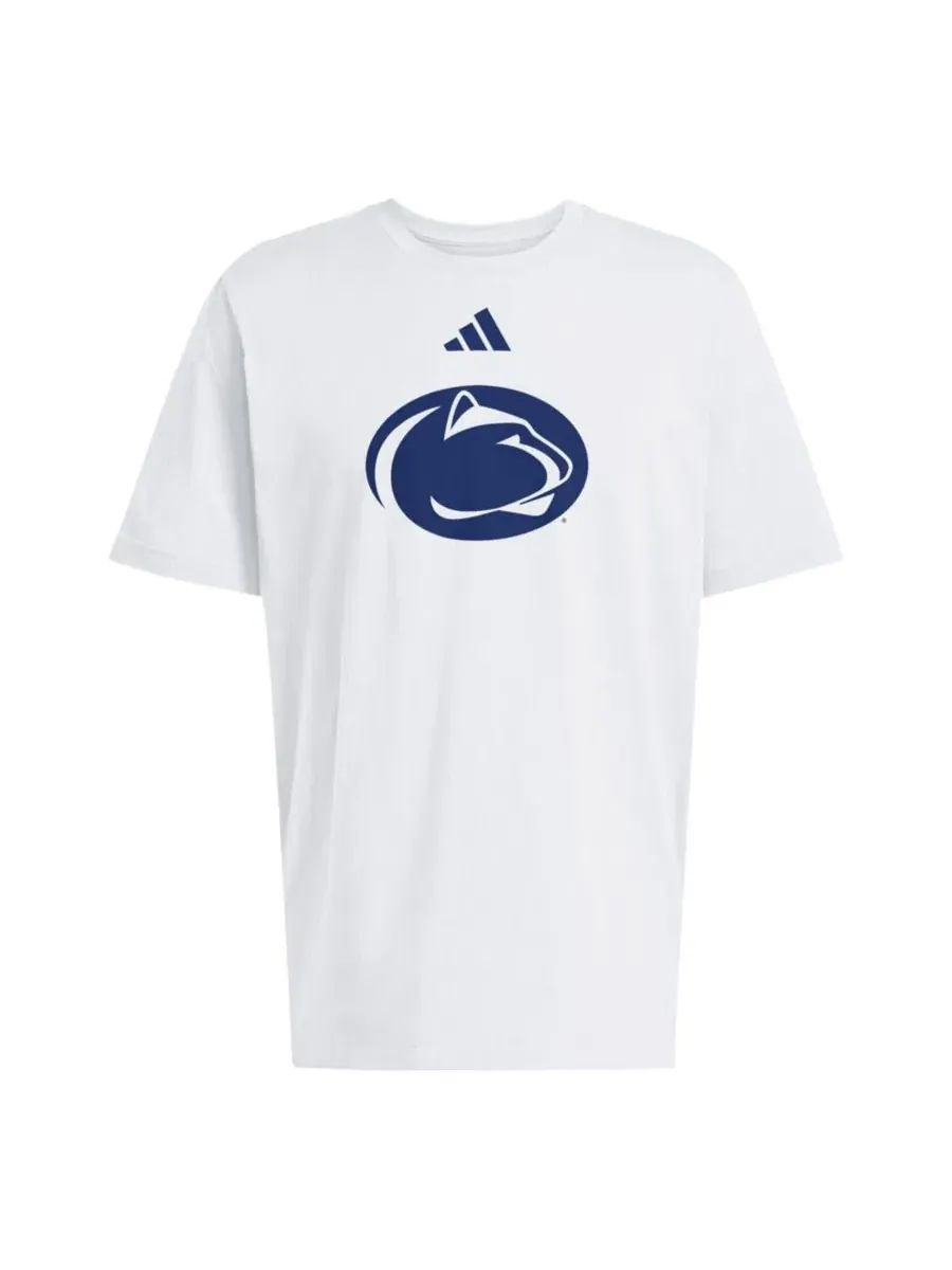 Футболка с коротким рукавом Penn State Primary Logo adidas — изображение 3 из 3, белый