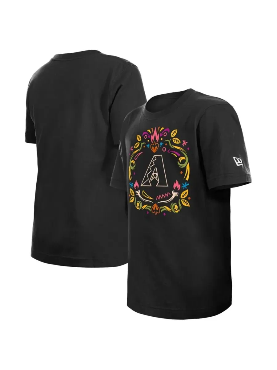 Футболка с коротким рукавом Arizona Diamondbacks Día de los Muertos New Era