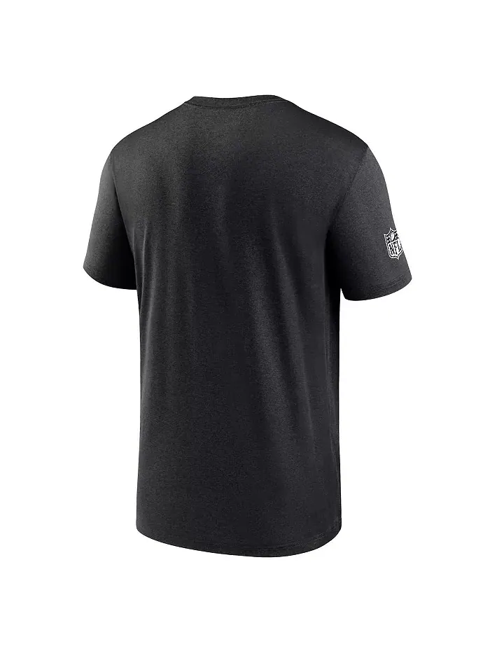 Мужская черная футболка Las Vegas Raiders Sideline Legend Performance Nike — изображение 2 из 3