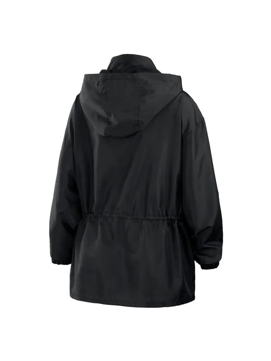 Ветровка-худи с капюшоном на молнии, Atlanta Braves WEAR by Erin Andrews — изображение 3 из 5, черный