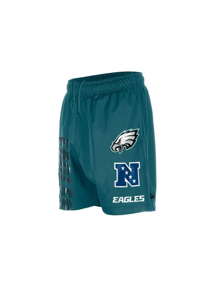 Шорты спортивные с принтом Philadelphia Eagles Match New Era — изображение 3 из 4, зеленый