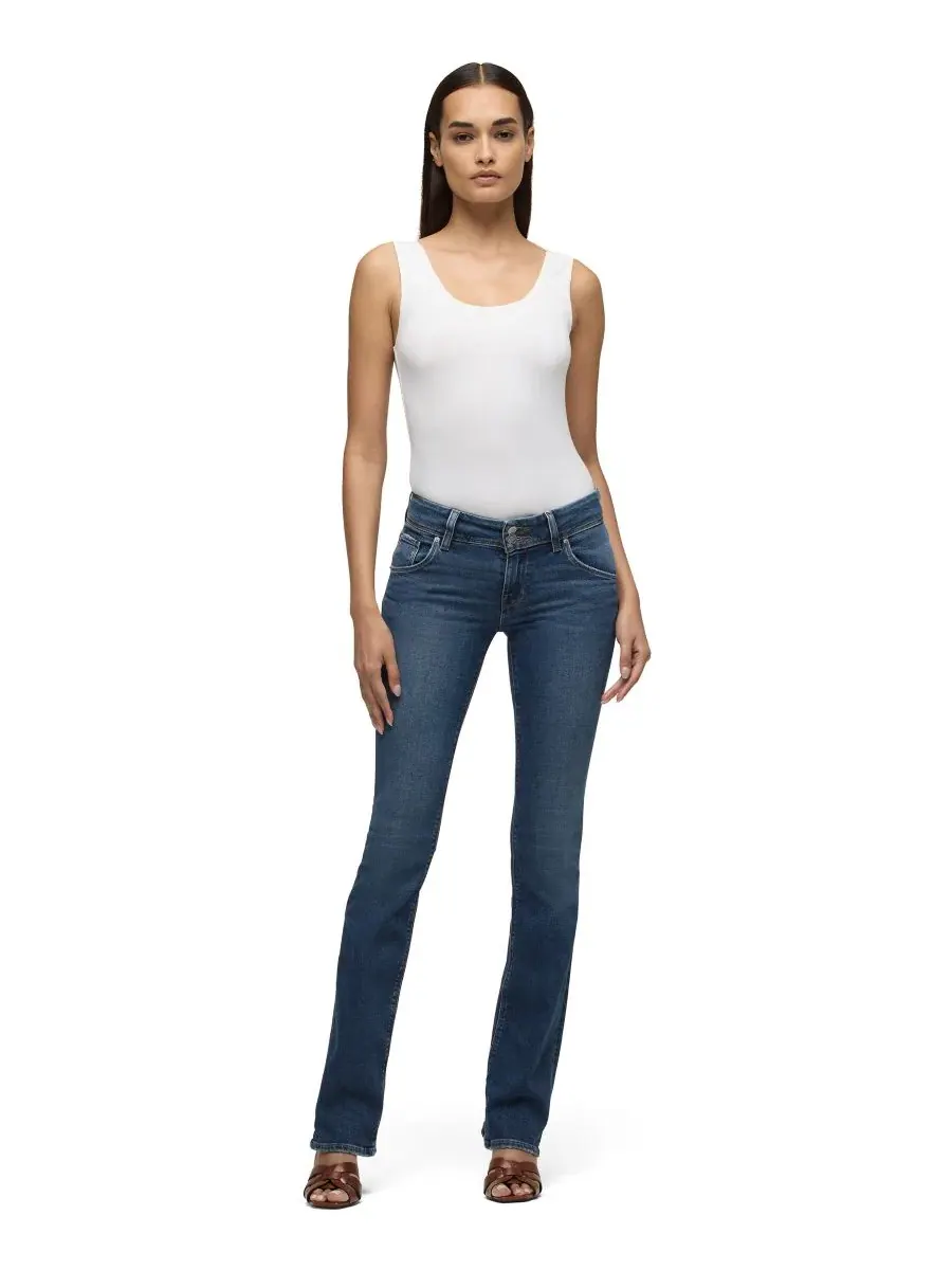 Джинсы-клеш с завышенной талией Beth Hudson Jeans, Olympic — изображение 2 из 6