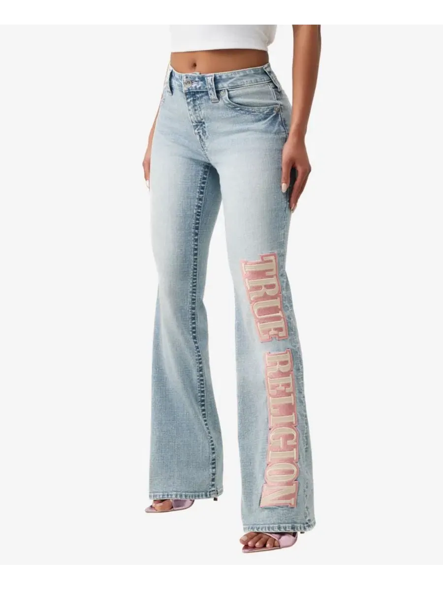 Джинсы клеш с вышивкой True Religion, Freckle Wave — изображение 2 из 3