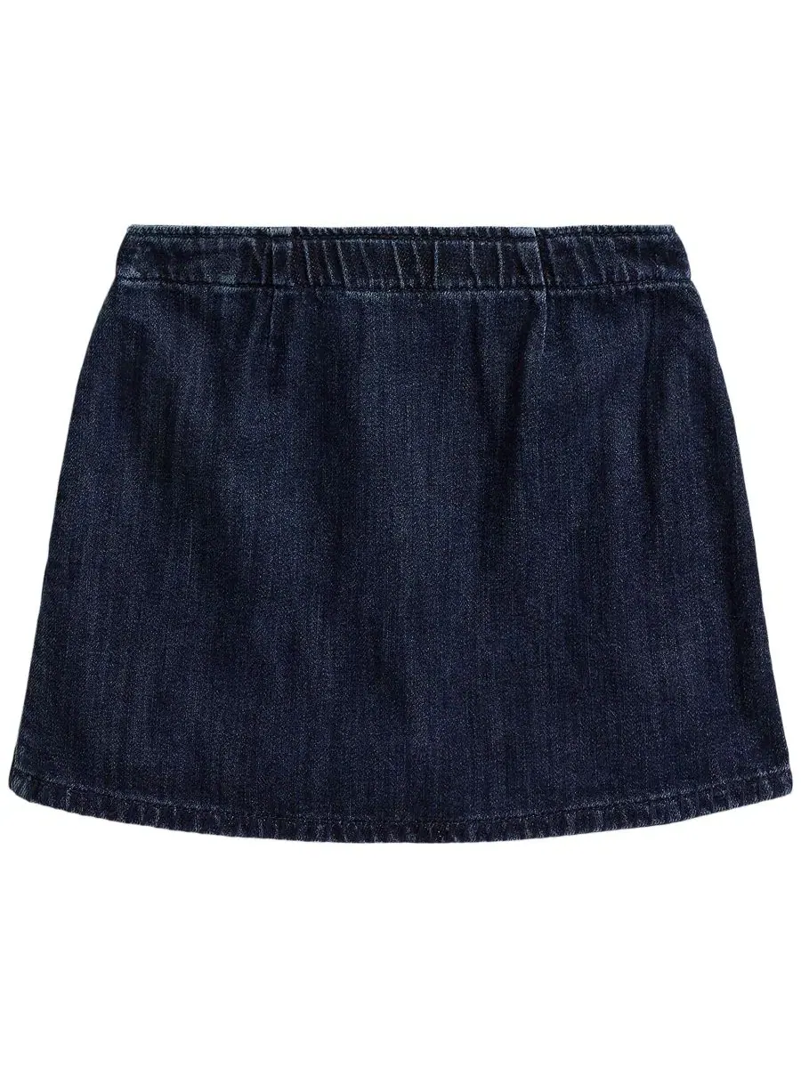 Юбка джинсовая с запахом, с вышивкой Polo Ralph Lauren, Adrie Wash — 2