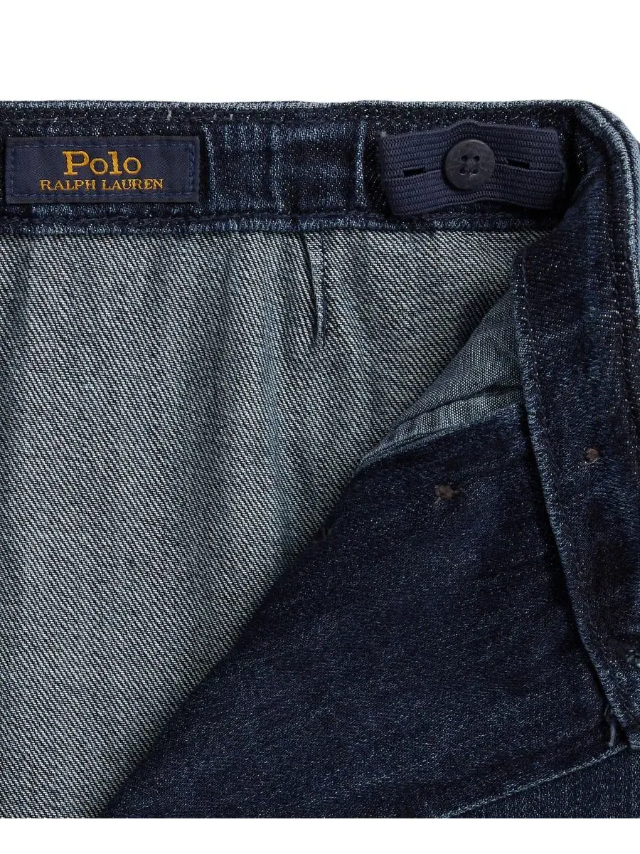 Юбка джинсовая с запахом, с вышивкой Polo Ralph Lauren, Adrie Wash — 3