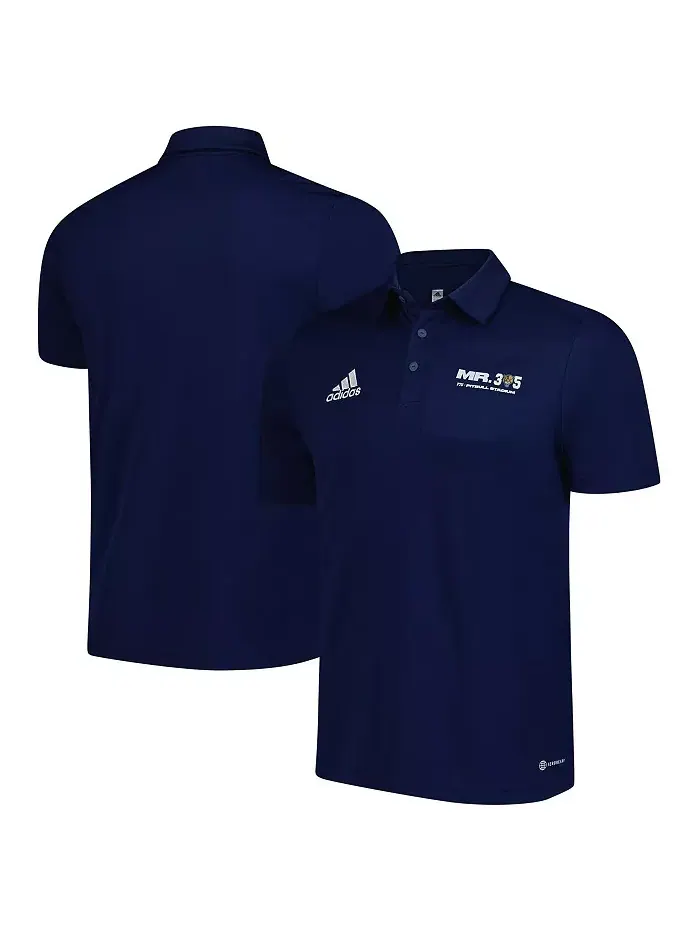 Мужская поло FIU Panthers x Pit Bull Entrada AEROREADY темно-синего цвета adidas