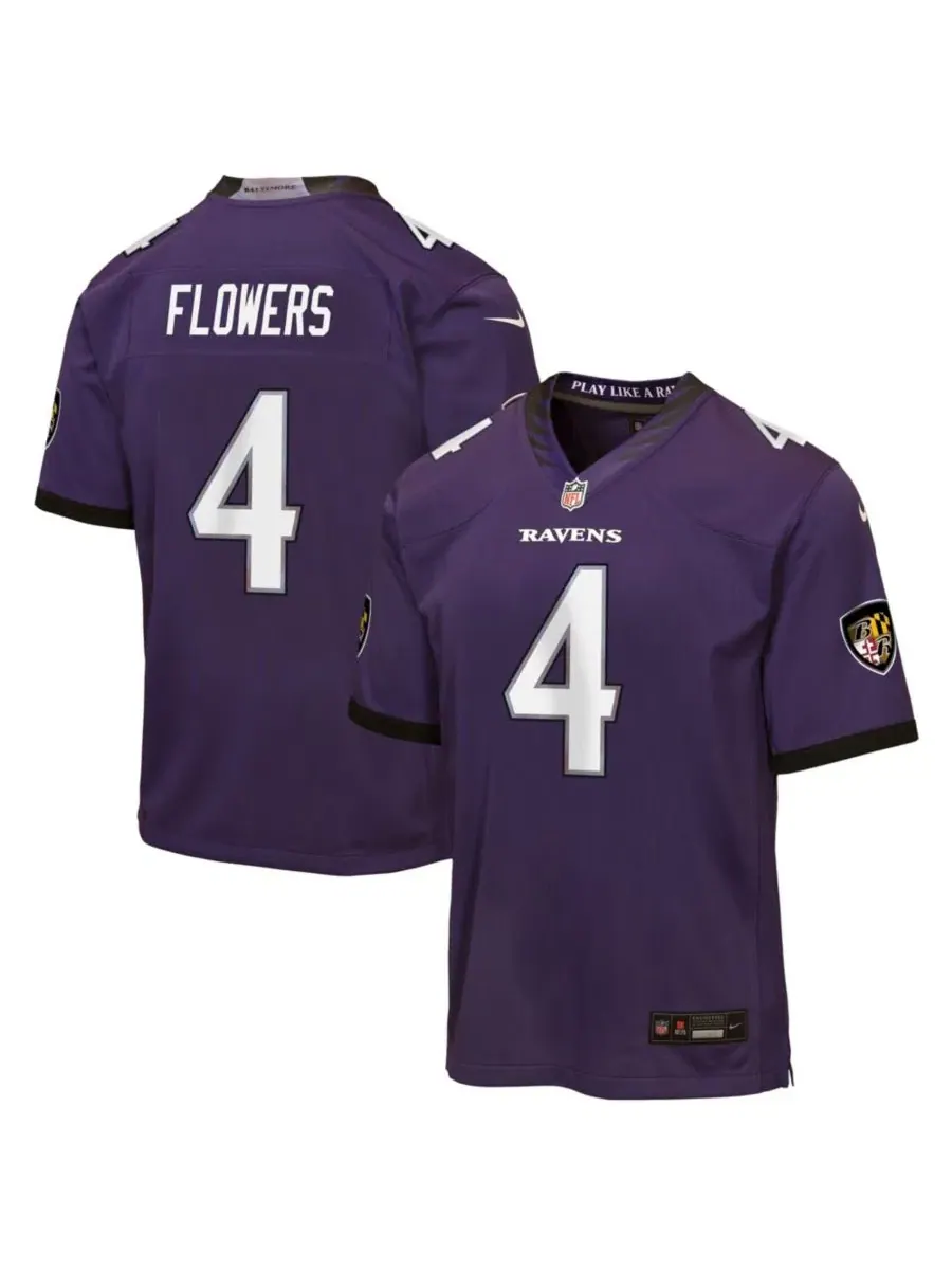 Детская футболка с длинным рукавом Nike Baltimore Ravens Game Jersey