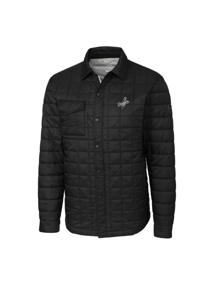 Куртка-рубашка стеганая с принтом команды Los Angeles Dodgers Rainier PrimaLoft Eco Insulated — изображение 2 из 3, черный