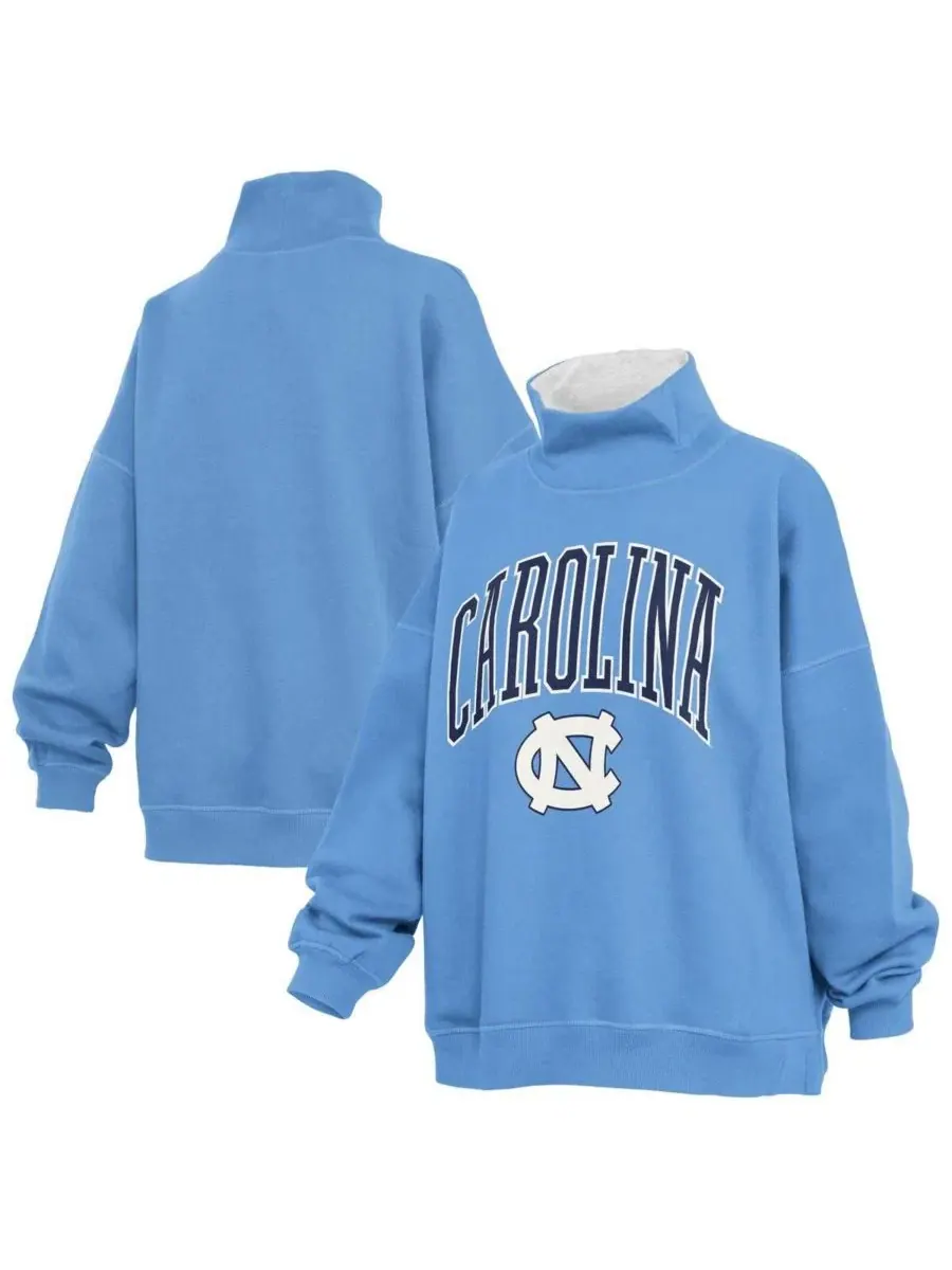 Свитшот оверсайз с высоким воротом North Carolina Tar Heels Pressbox
