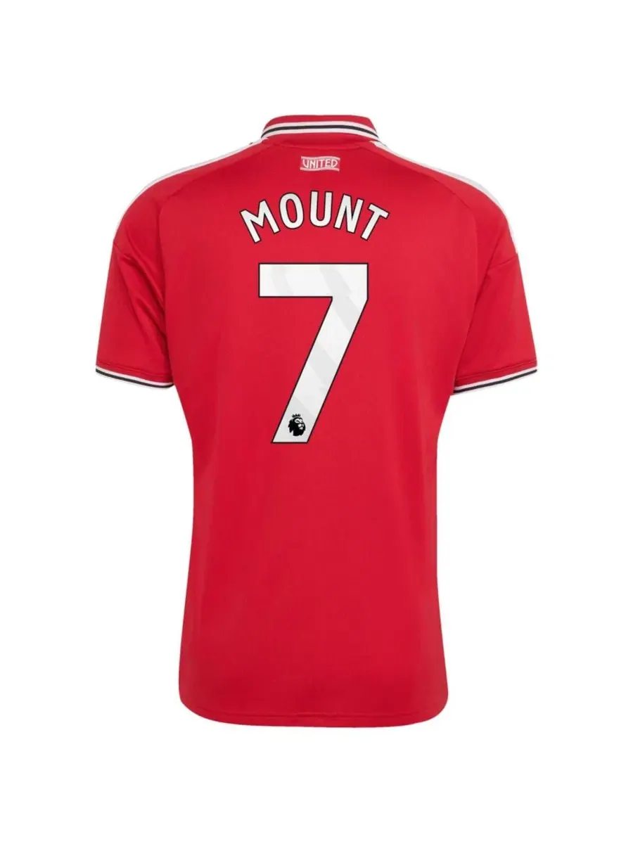 Футболка Mason Mount Red Manchester United 2026/27 Home Replica Jersey adidas — изображение 3 из 3, красный