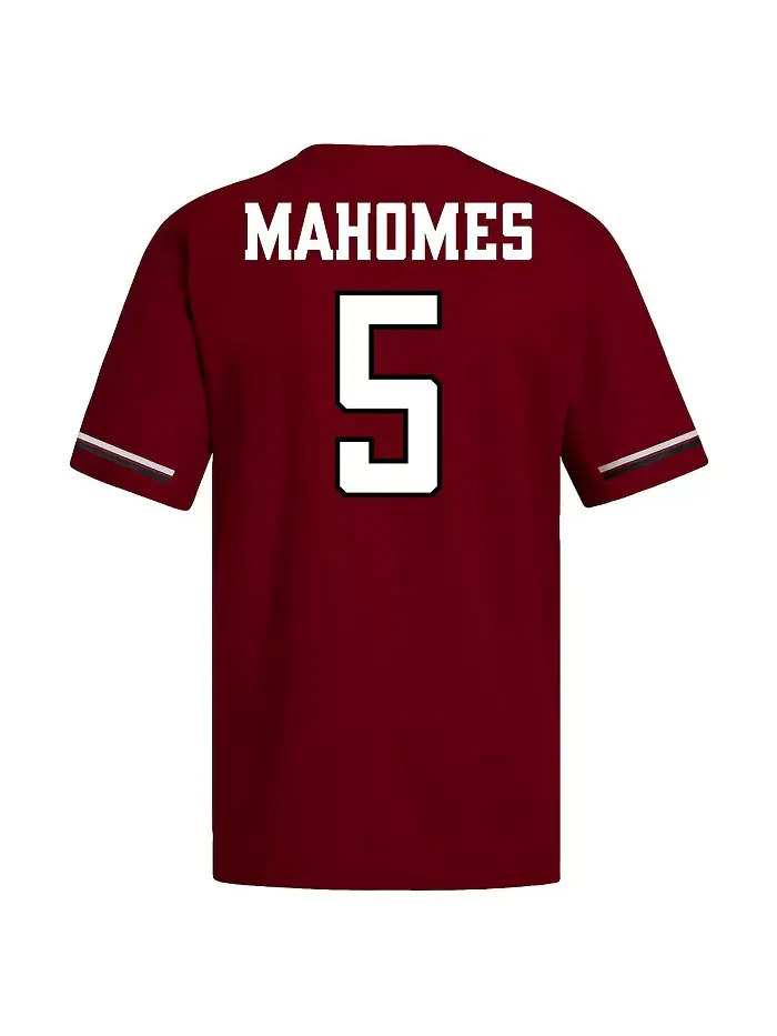 Мужская бейсбольная реплика-джерси Patrick Mahomes Texas Tech Red Raiders красная adidas — изображение 3 из 3