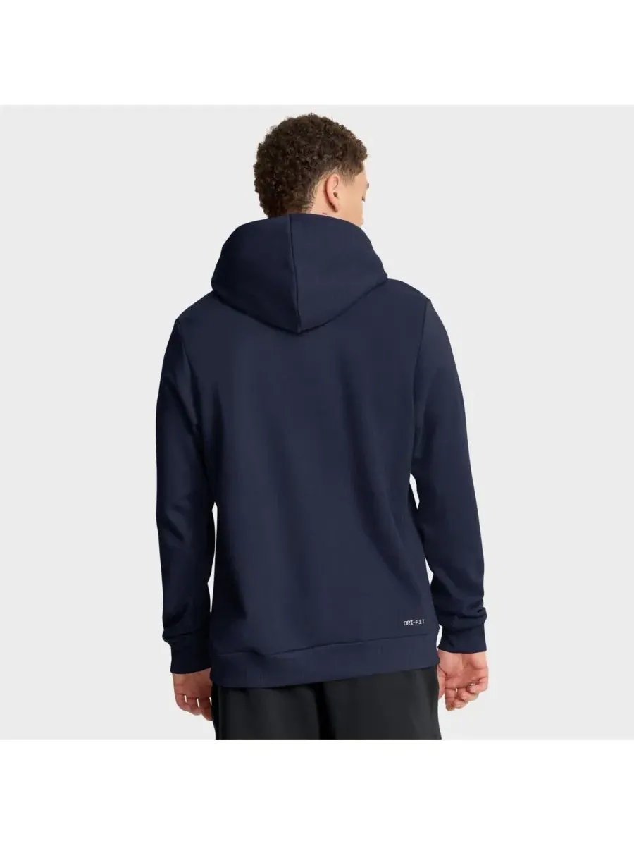 Худи с принтом Dri-FIT North Carolina Tar Heels 2025 Sideline Standard Issue Jordan — изображение 3 из 5, темно-синий