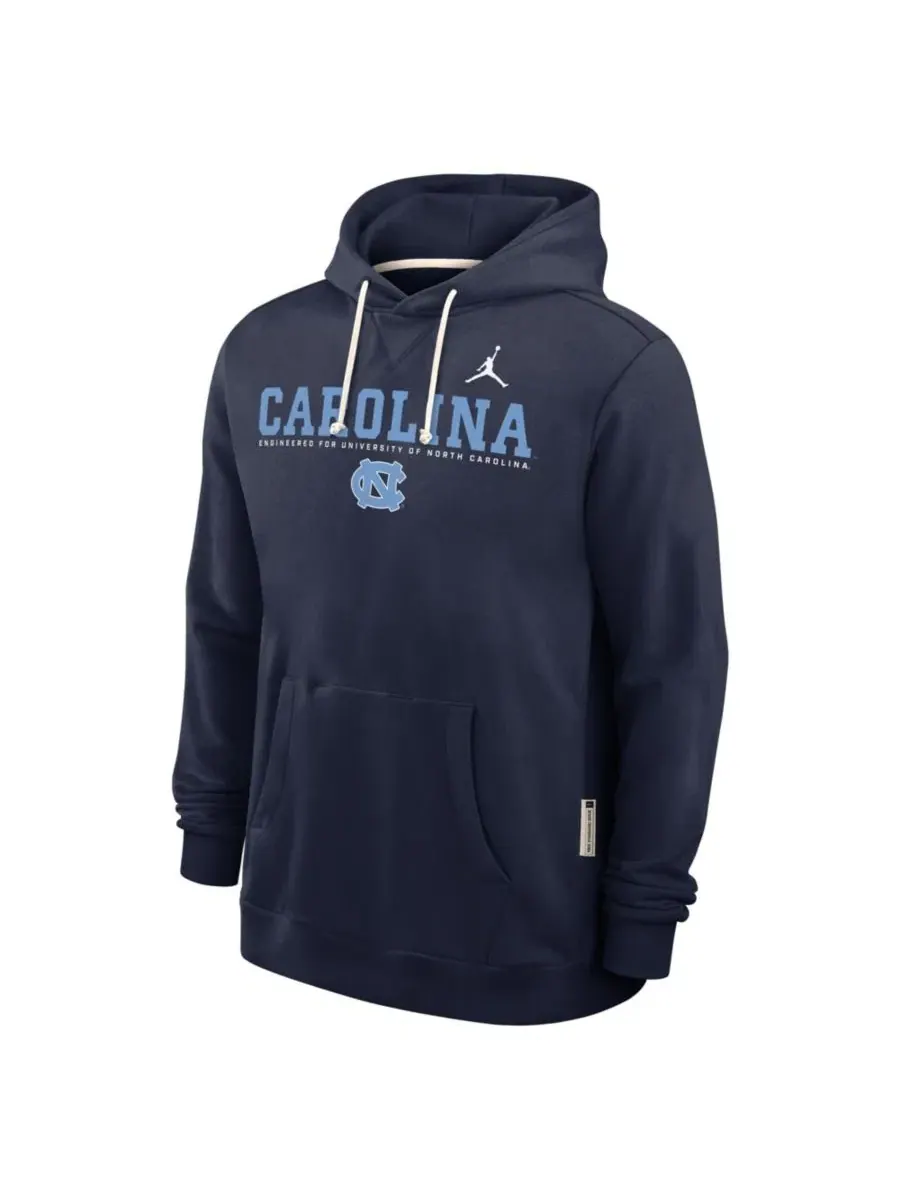 Худи с принтом Dri-FIT North Carolina Tar Heels 2025 Sideline Standard Issue Jordan — изображение 4 из 5, темно-синий