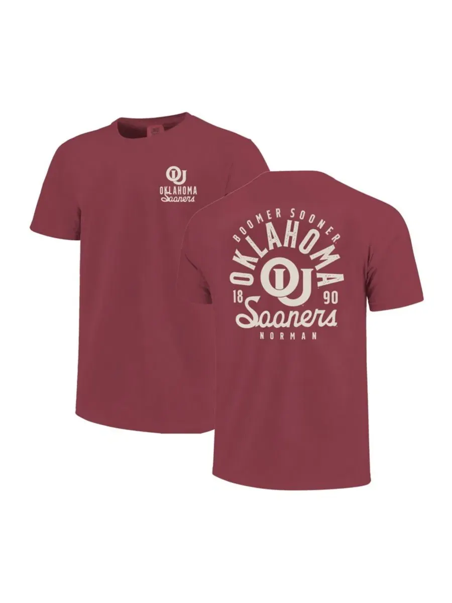 Футболка с принтом команды Oklahoma Sooners, Comfort Colors Image One