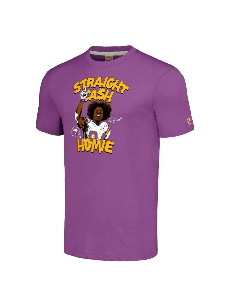 Футболка с принтом Randy Moss Homage — изображение 2 из 3, фиолетовый