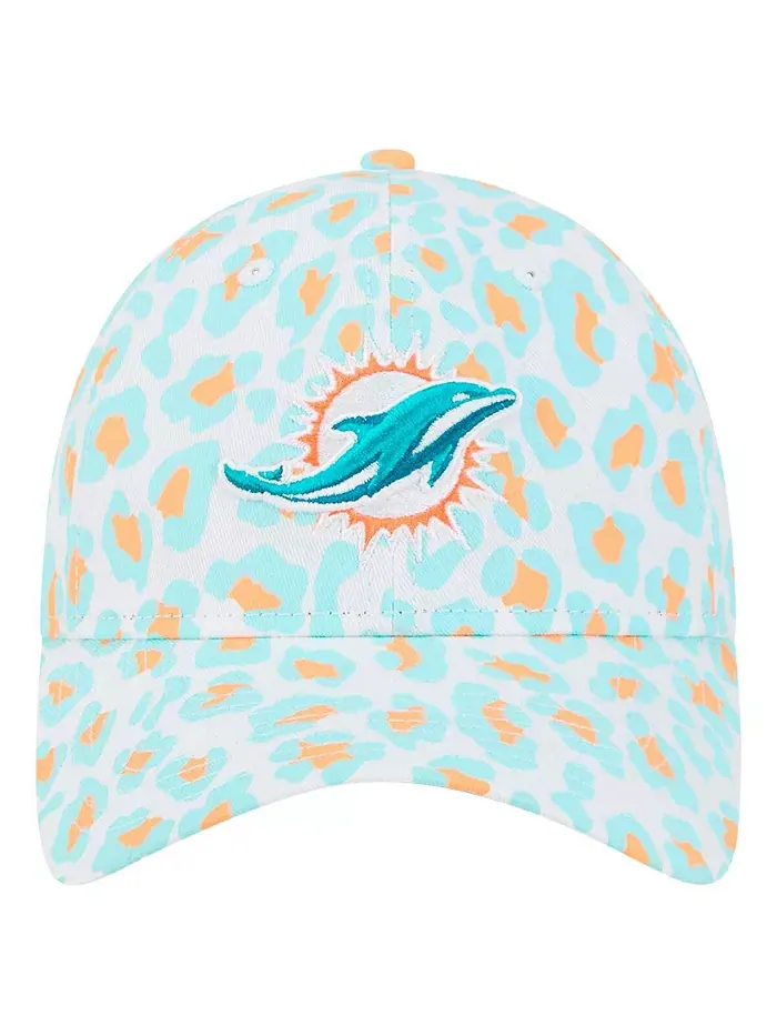 Дошкольная шапка White Miami Dolphins Active Leopard 9TWENTY с регулируемой головкой New Era — изображение 5 из 5