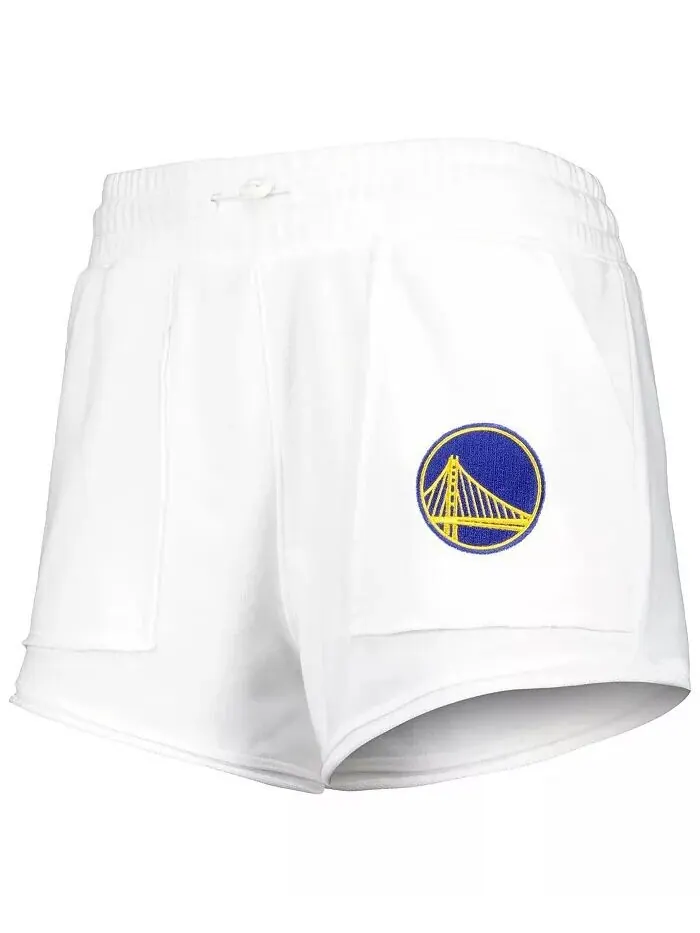 Женские белые шорты Golden State Warriors Sunray Concepts Sport — изображение 2 из 4