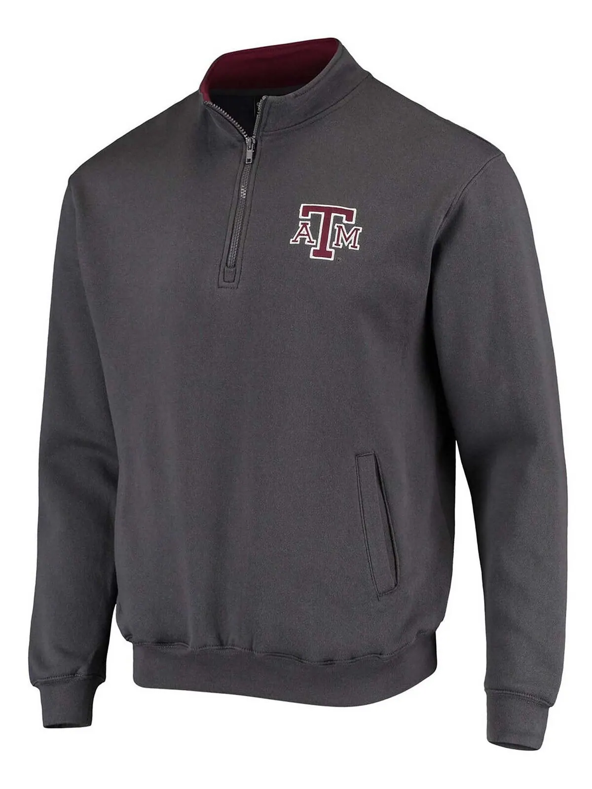 Мужская темно-серая куртка texas a m aggies tortugas logo с молнией на четверть Colosseum — изображение 3 из 3, темно-серый