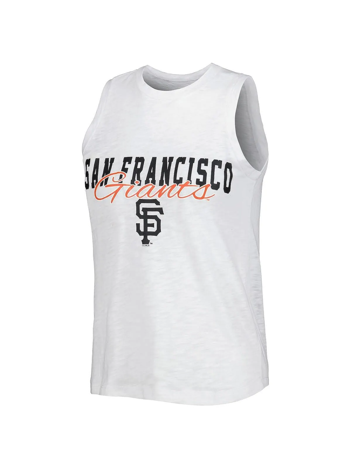 Женский белый комплект для сна с майкой и шортами в тонкую полоску San Francisco Giants Reel — изображение 3 из 4