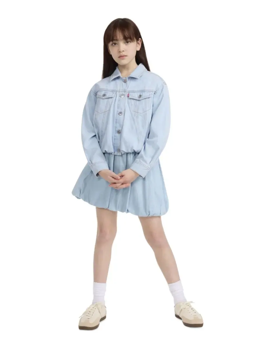 Детская куртка-тракер Bubble Trucker для девочек 7-16 лет Levi's, Wow Me Over — изображение 2 из 7