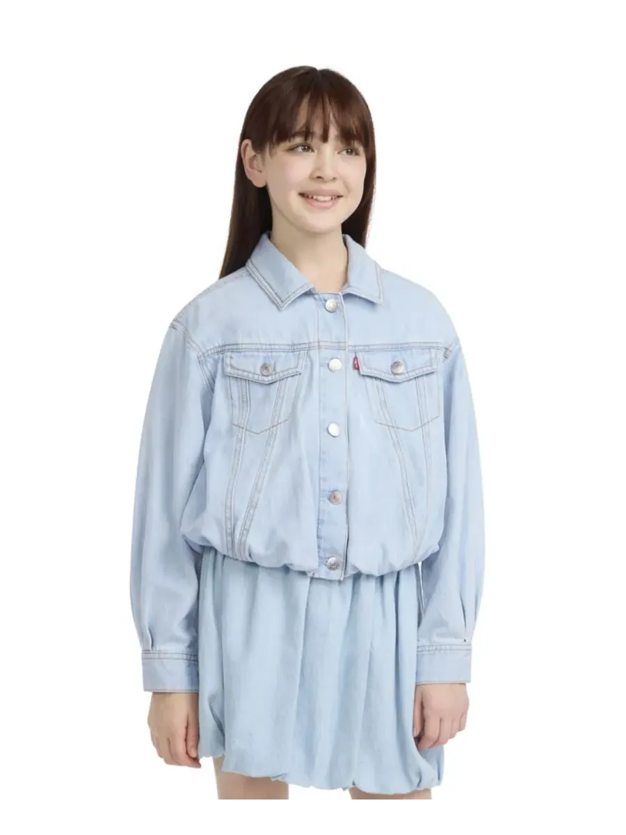 Детская куртка-тракер Bubble Trucker для девочек 7-16 лет Levi's, Wow Me Over — изображение 3 из 7