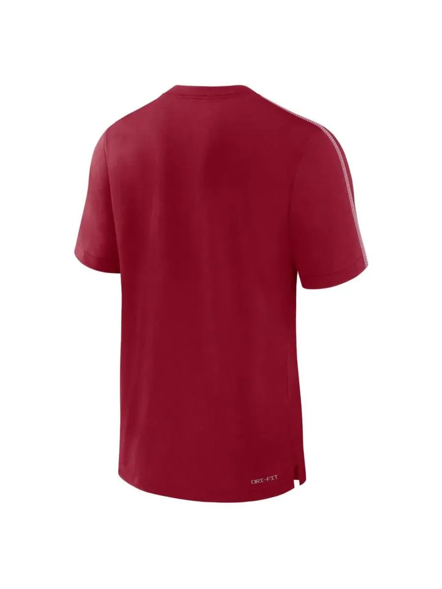 Jordan Мужская футболка Crimson Oklahoma Sooners 2024 Sideline Player Performance Tri-Blend — изображение 3 из 3, красный