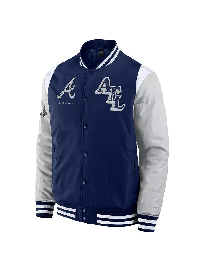 Мужская синяя куртка Atlanta Braves Elements Elite на молнии Fanatics — изображение 2 из 3