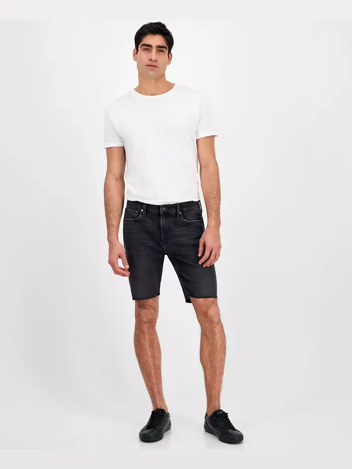Мужские шорты Logan Slim Fit с необработанным краем, длина 9" GUESS