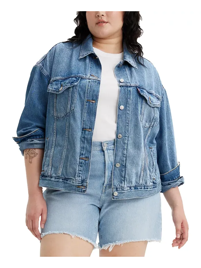Женская хлопковая куртка дальнобойщика в стиле 90-х, размеры XS-4X Levi's — изображение 2 из 2