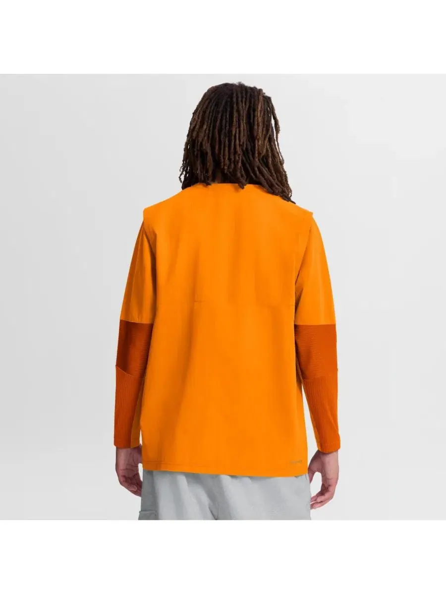 Ветровка Nike Tennessee Volunteers Dugout Dri-FIT с длинным рукавом, четверть-замок — изображение 4 из 4, оранжевый
