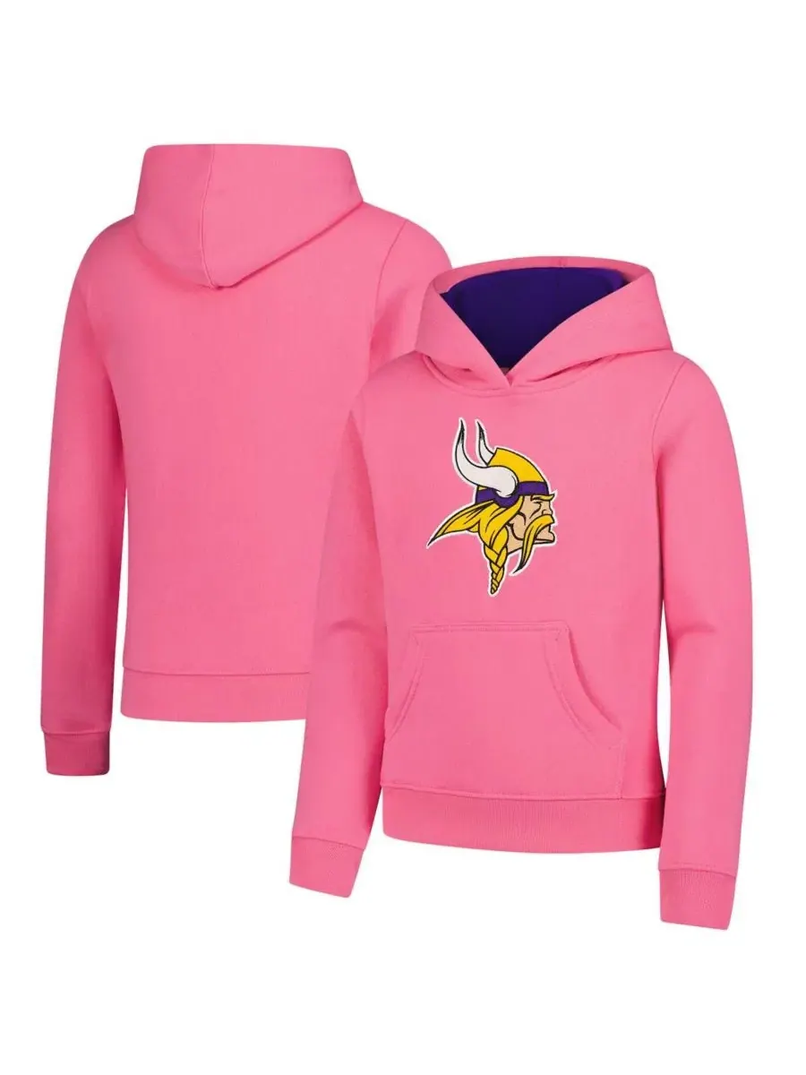 Худи с вышитым логотипом Minnesota Vikings Outerstuff
