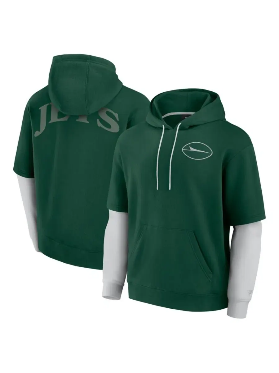 Толстовка на молнии с капюшоном New York Jets Sleek Elements Fanatics
