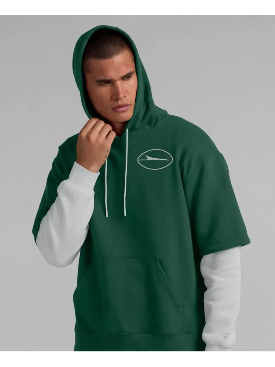 Толстовка на молнии с капюшоном New York Jets Sleek Elements Fanatics — изображение 2 из 5, зеленый