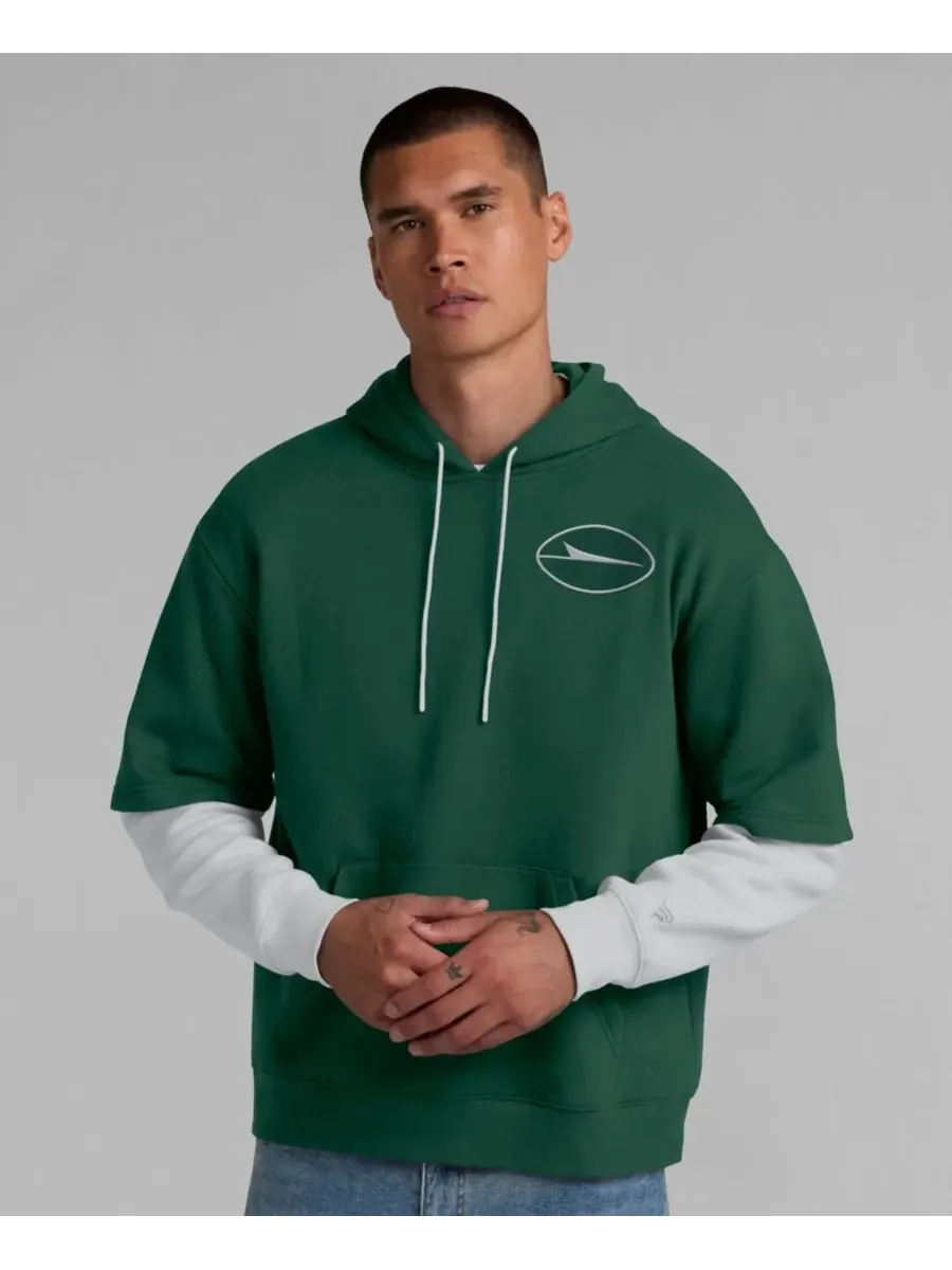 Толстовка на молнии с капюшоном New York Jets Sleek Elements Fanatics — изображение 3 из 5, зеленый