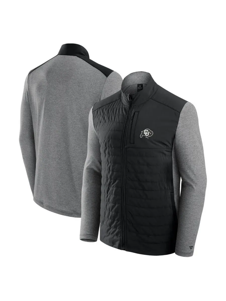Fanatics Мужская черная куртка на молнии Colorado Buffaloes с тональным основным логотипом