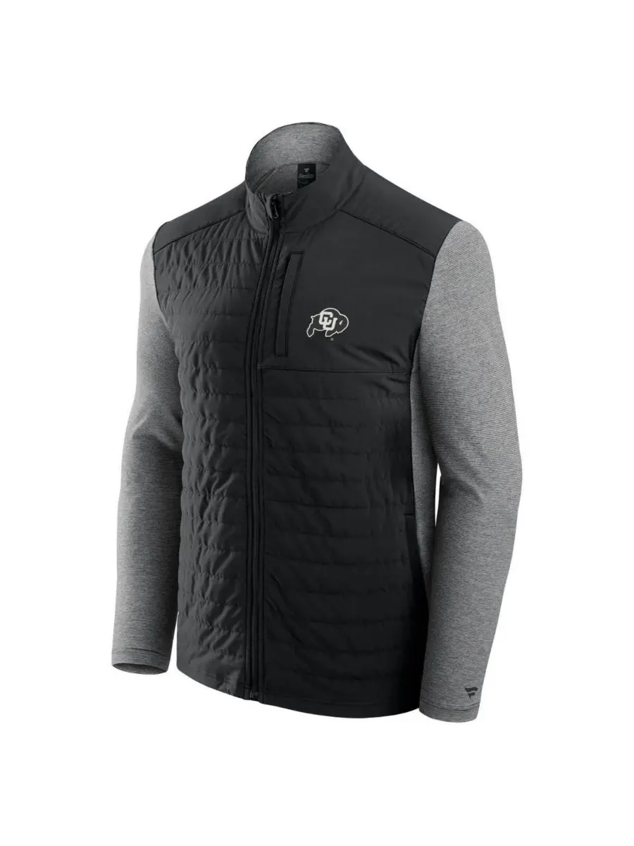 Fanatics Мужская черная куртка на молнии Colorado Buffaloes с тональным основным логотипом — изображение 2 из 3, черный