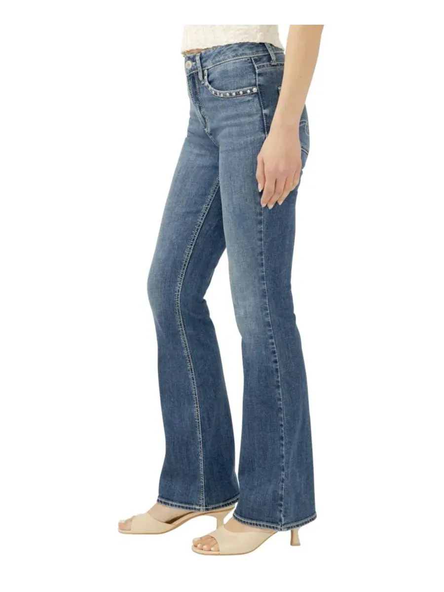 Джинсы клеш с высокой посадкой Avery Silver Jeans Co., Crossroads — изображение 2 из 4