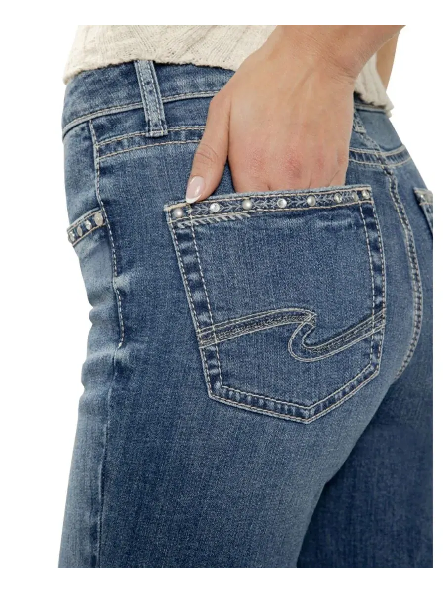 Джинсы клеш с высокой посадкой Avery Silver Jeans Co., Crossroads — изображение 3 из 4