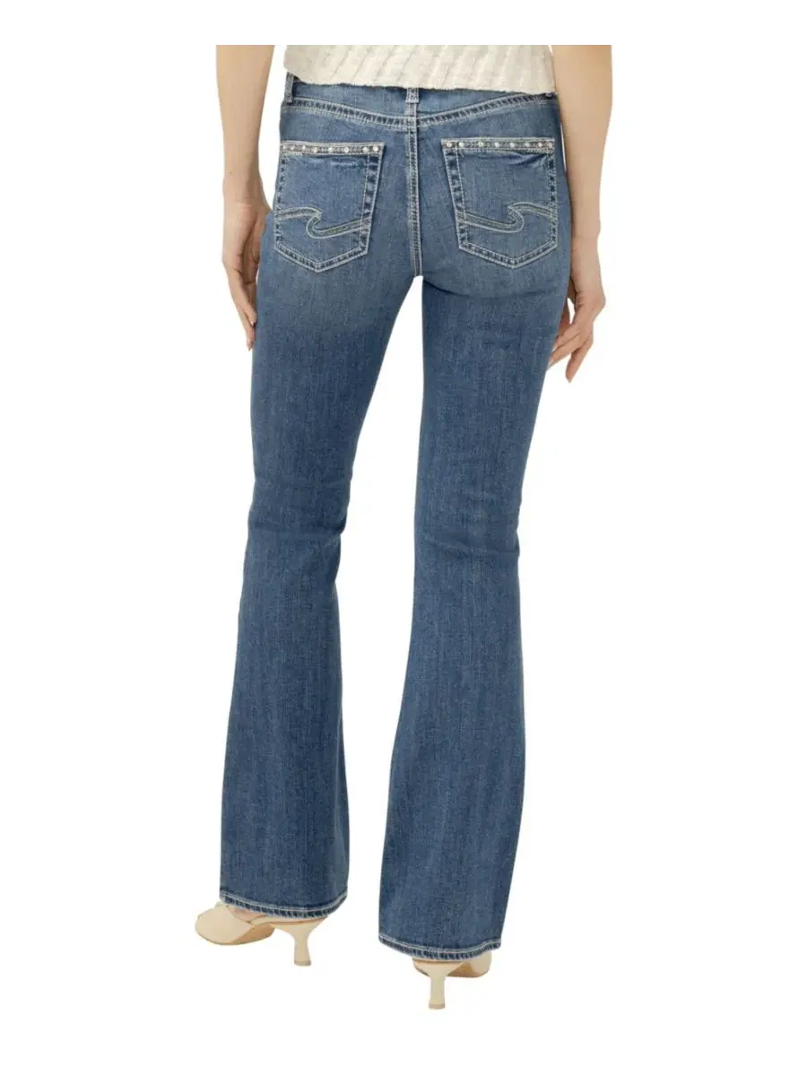 Джинсы клеш с высокой посадкой Avery Silver Jeans Co., Crossroads — изображение 4 из 4