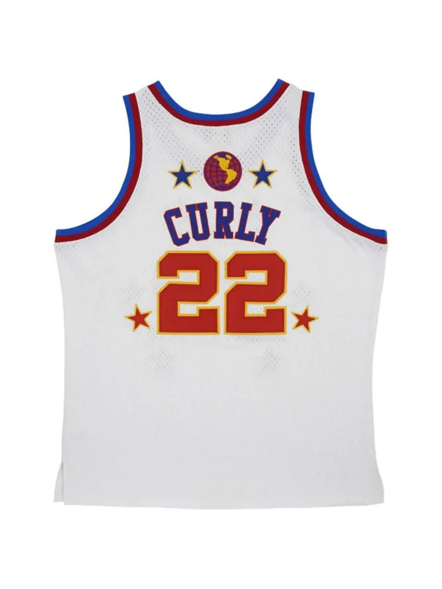 Rings & Crwns Мужская белая футболка Curly Neal Harlem Globetrotters в стиле ретро Swingman — изображение 3 из 3, белый
