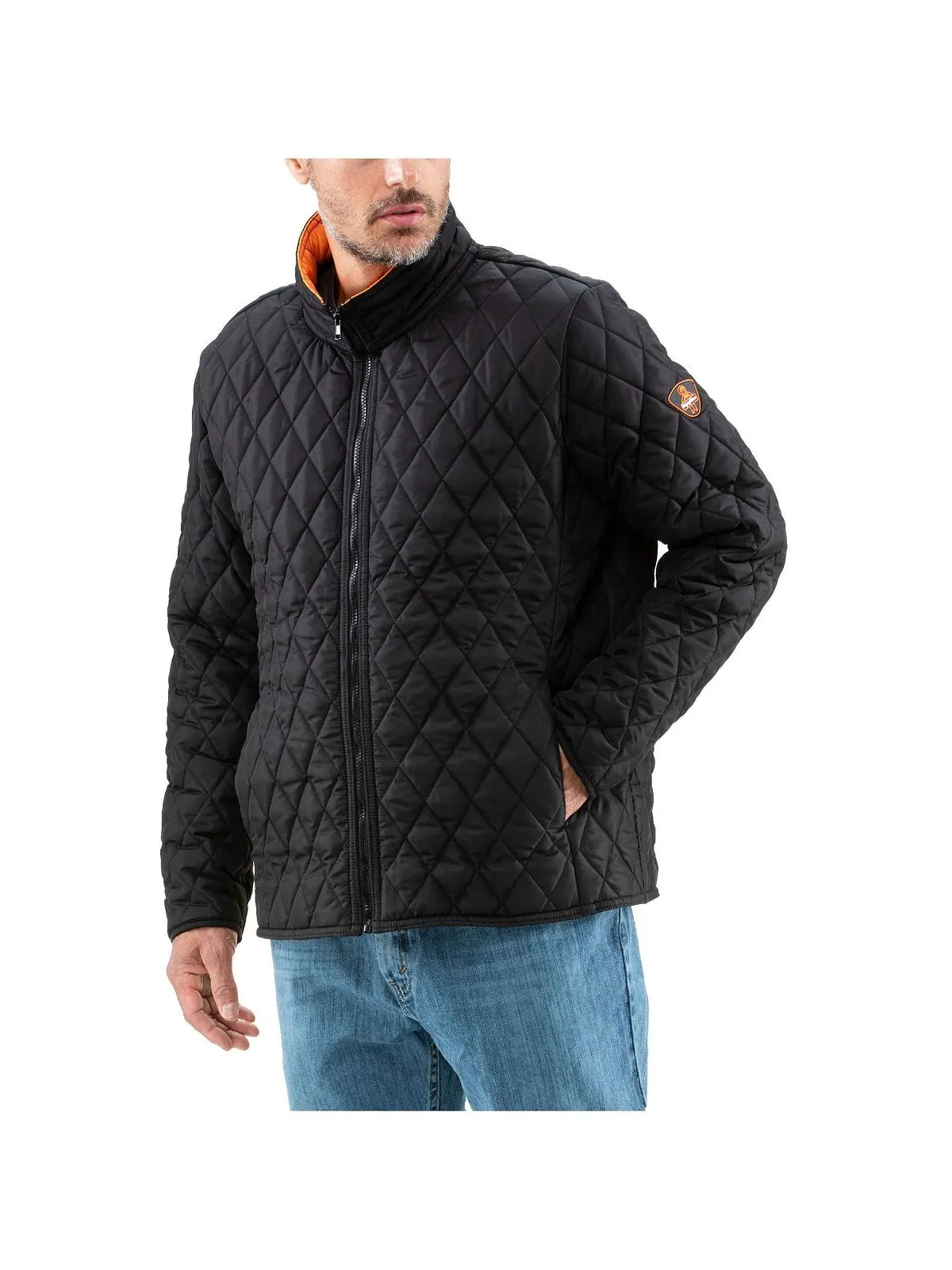 Мужская легкая теплая стеганая куртка с ромбовидной отделкой RefrigiWear