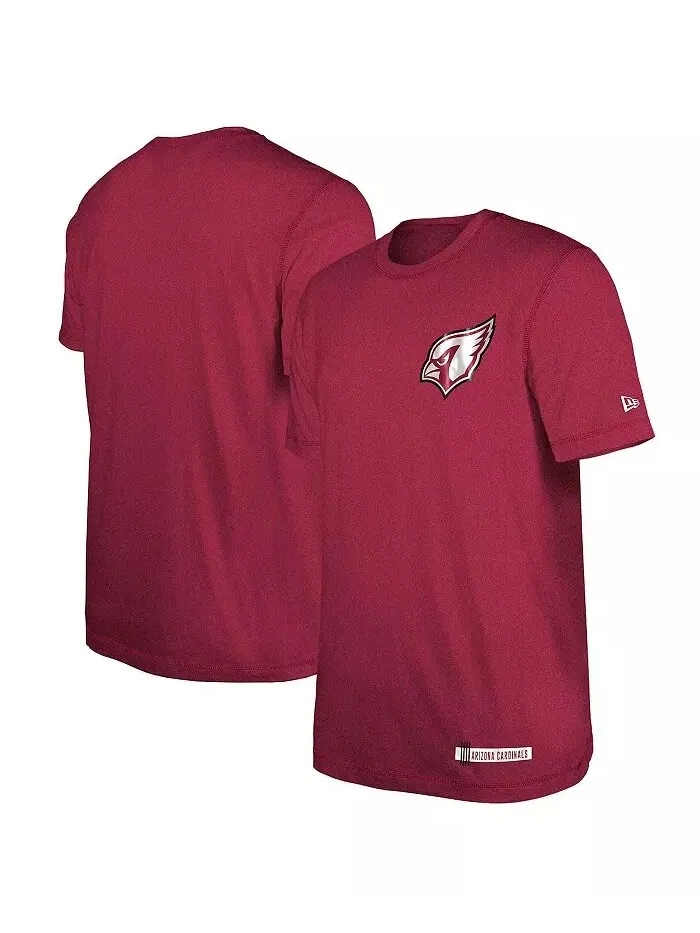 Мужская футболка тренировочного лагеря NFL Cardinal Arizona Cardinals 2024 New Era