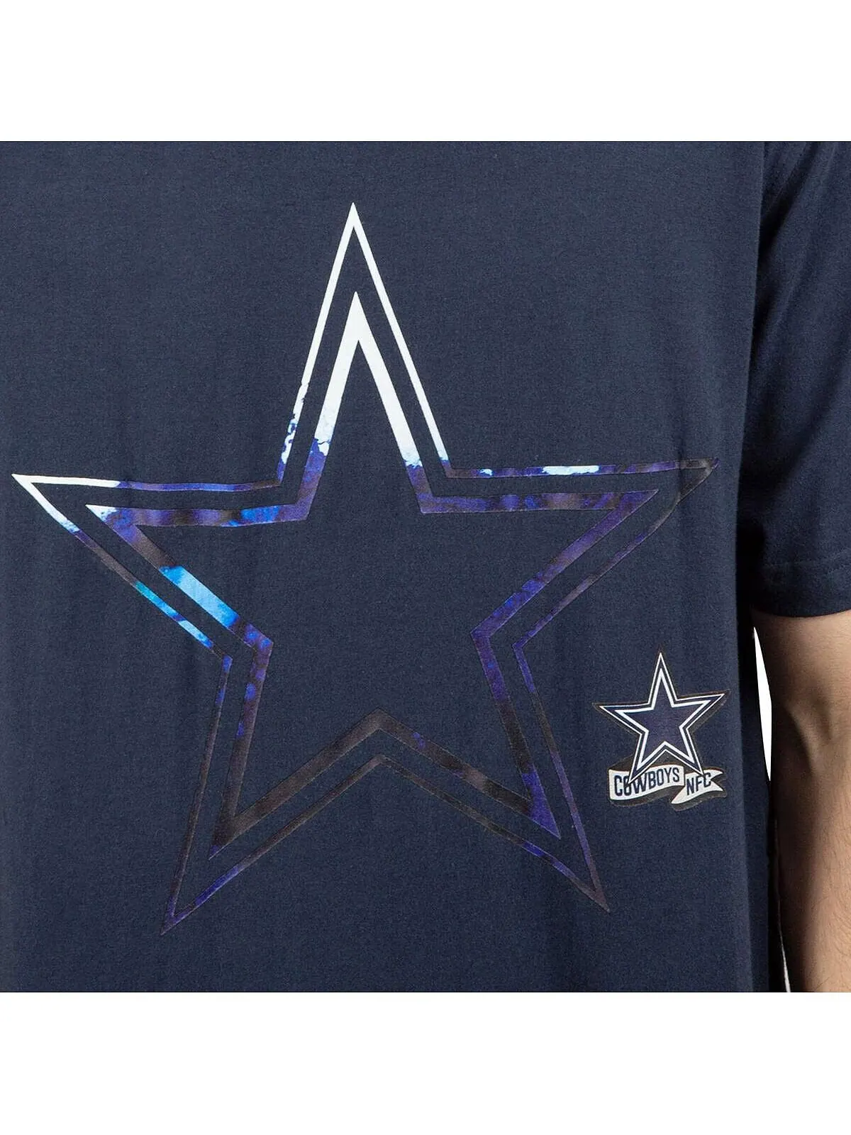 Мужская темно-синяя футболка dallas cowboys sideline New Era — изображение 2 из 3, темно-синий